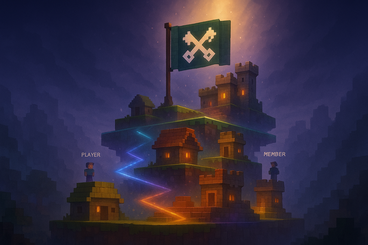 Faction-land en claims op QuantumMeeps